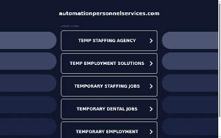Automation Personnel Services - Dalton