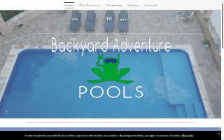 Backyard Adventure Pools website