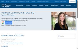 Hannah Cannon, MS, CCC-SLP