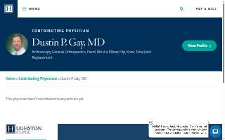 Hughston Clinic - Dustin P. Gay, MD