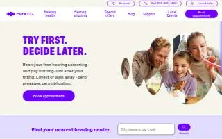HearUSA of West New York website