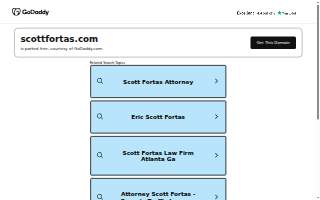 Attorney Scott Fortas