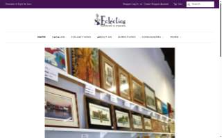 Eclectics Consign & Design website