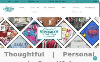 Coastal Monogram & Craft Vinyl