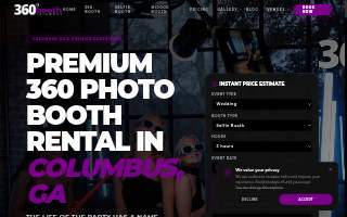 360 Booth Columbus Photo Booth Rental of Milledgeville
