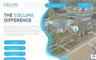 Collins Pool Management website