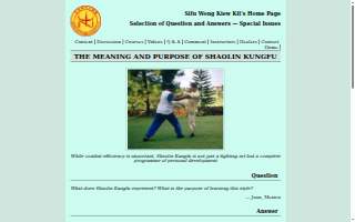 Shaolin Institute Kung Fu and Martial Arts website