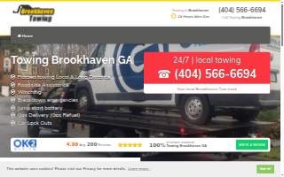 Towing Brookhaven GA of North Druid Hills