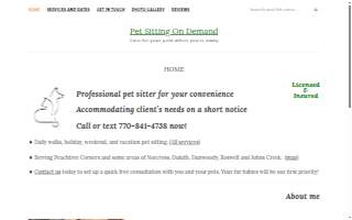 Pet Sitting On Demand, LLC