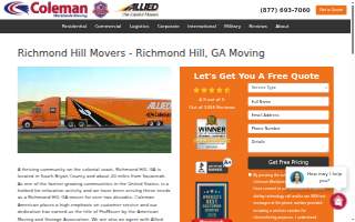 Coleman American Moving Services, Inc. of Richmond Hill