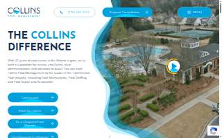 Collins Pool Management website