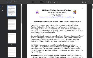 Hidden Valley Senior Center