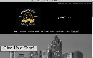Cannon Delivery Service, Inc website