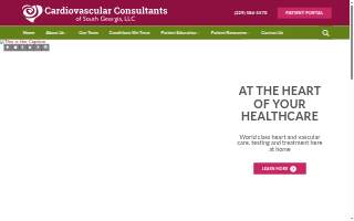 Cardiovascular Consultants of South Georgia, LLC website