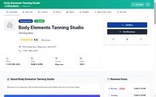 Body Elements Tanning Studio