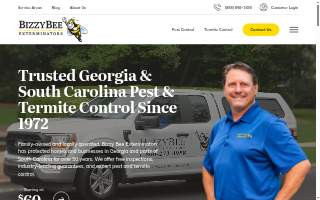 Bizzy Bee Exterminators website