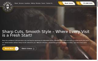 Reesha Barber Shop - Woodstock website