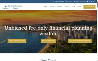 Fee-Only Planning Hawaii of East Honolulu website