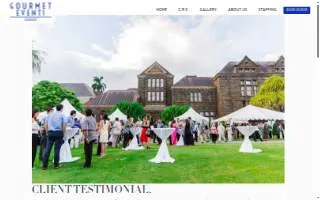 Gourmet Events Hawaii of East Honolulu website