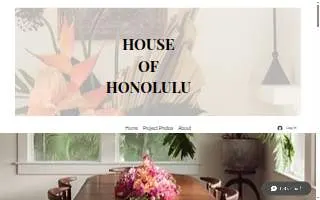 House of Honolulu Interior Design website