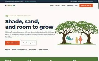 Kilohana Preschool website