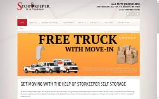 Storkeeper Self Storage website
