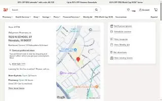 Walgreens Pharmacy of East Honolulu website