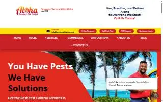 Aloha Termite & Pest Control of Ewa Beach website