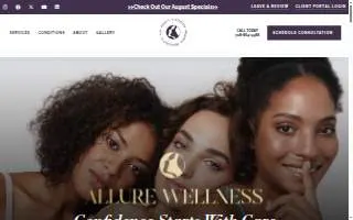 Allure Laser Med Spa LLC/ Allure Derm and Wellness Center website