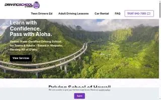 Driving School of Hawaii website