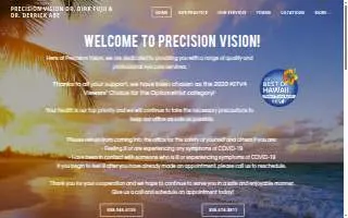Precision Vision Hawaii website