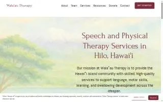 Wala'au Therapy LLC of Hawaiian Paradise Park website