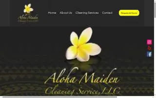 Aloha Maiden Cleaning Service website