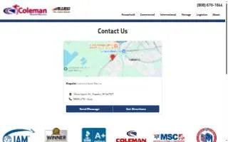 Coleman Hawaii Movers of Hilo website