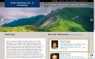 Dodo Mortuary, Inc. website