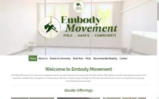 Embody Movement website