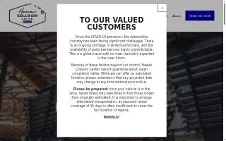Hawaii Collision Center of Hilo website