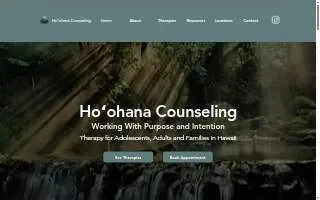 Ho'ohana Counseling website