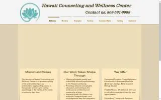 Hawaii Counseling And Wellness Center website