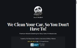 Paradise Auto Detail Car Detailing website