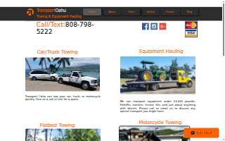 Transport Oahu - Towing & Equipment Hauling of Honolulu