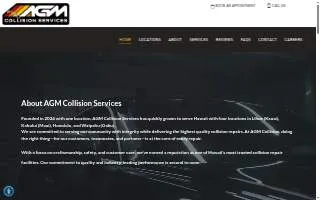 AGM Collision Services website