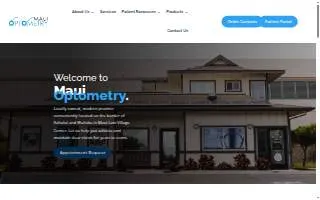 Maui Optometry website