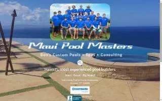 Maui Pool Masters website
