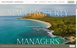 Maui Property Managers of Kahului website