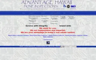 Advantage Hawaii Home Inspection website