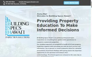 Building Specs Hawaii LLC website