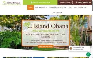 Island Ohana Tree & Landscaping Services website