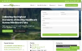 Koolau Audiology & Hearing Aid Services website