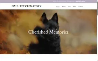 Oahu Pet Crematory website